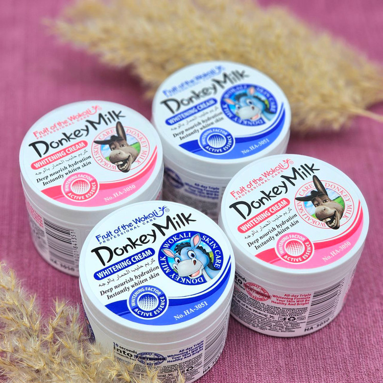 کرم سفید کننده و آبرسان شیر الاغ وکالی