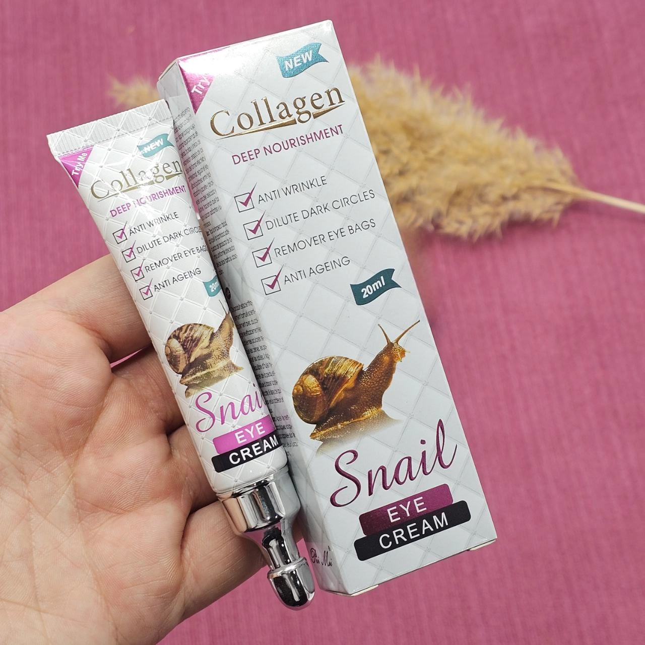 کرم دور چشم کلاژن 4 کاره حلزون Collagen Snail