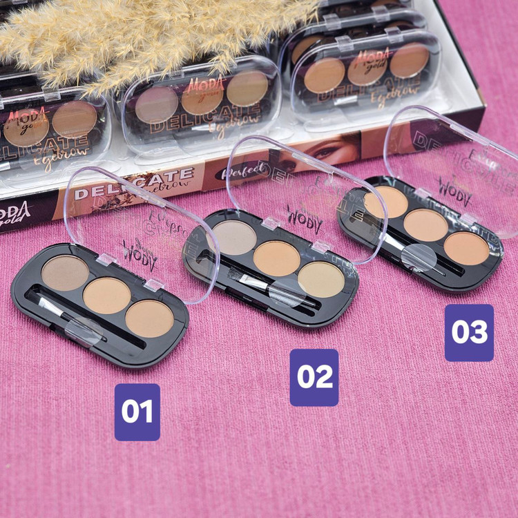 سایه ابرو 3 رنگ برند مودا