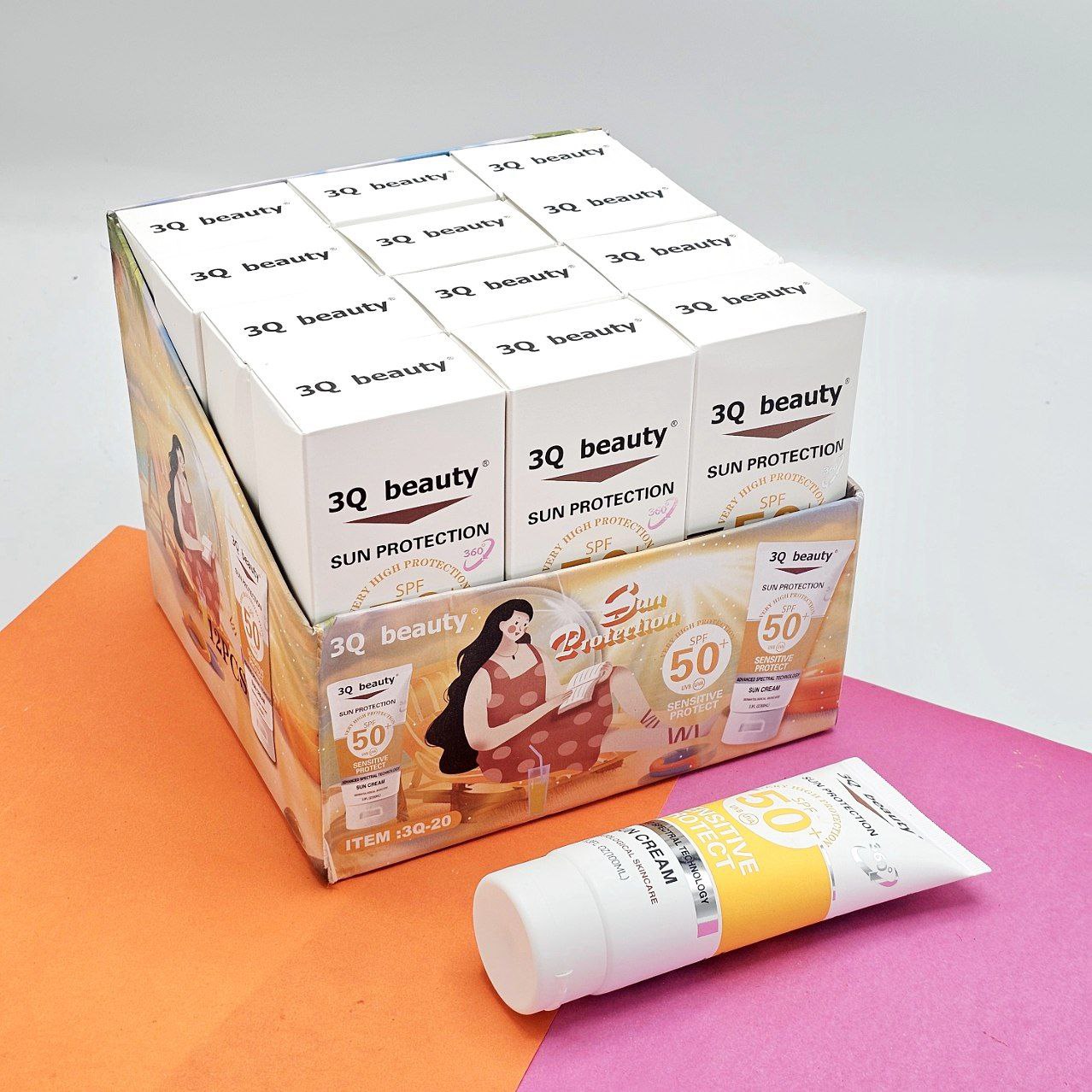 ضد آفتاب اصلی شرکت بیوتی 3q beauty