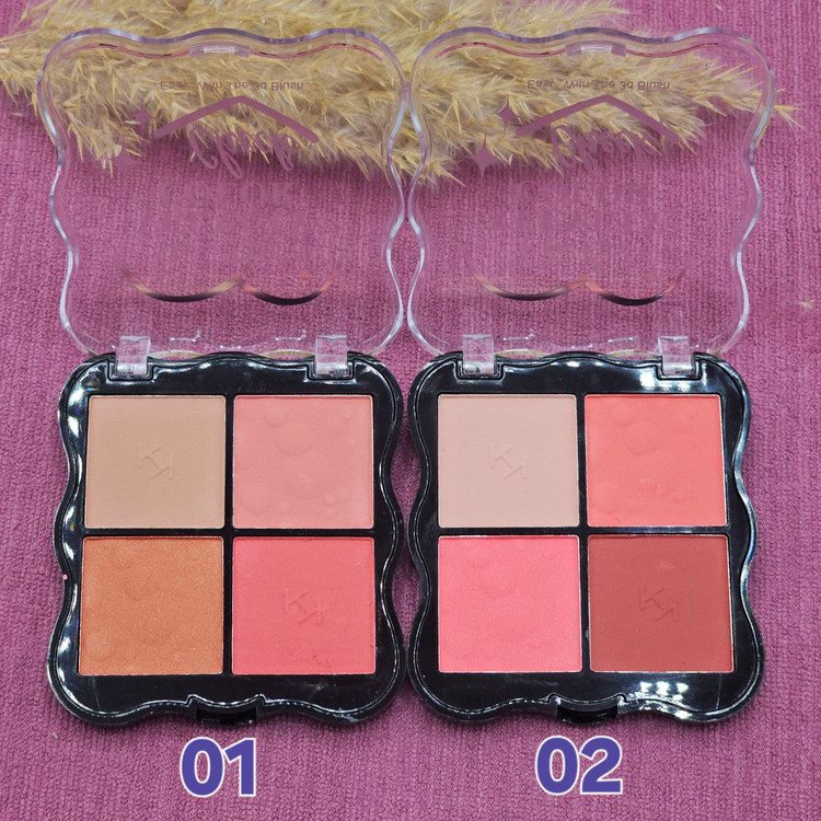 پالت روژگونه 4 رنگ پینک کی PINK KEY