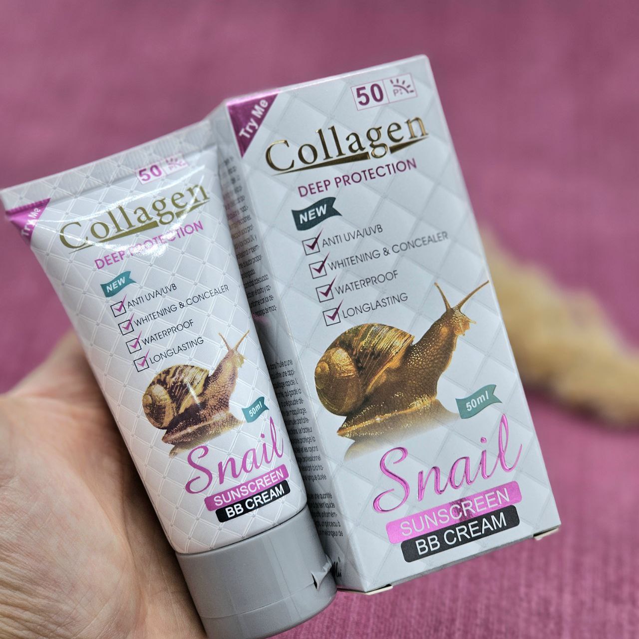 ضد آفتاب گیاهی کلاژن حلزون