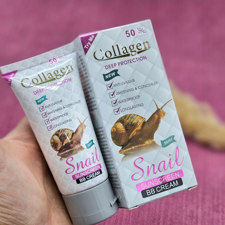 ضد آفتاب گیاهی کلاژن حلزون