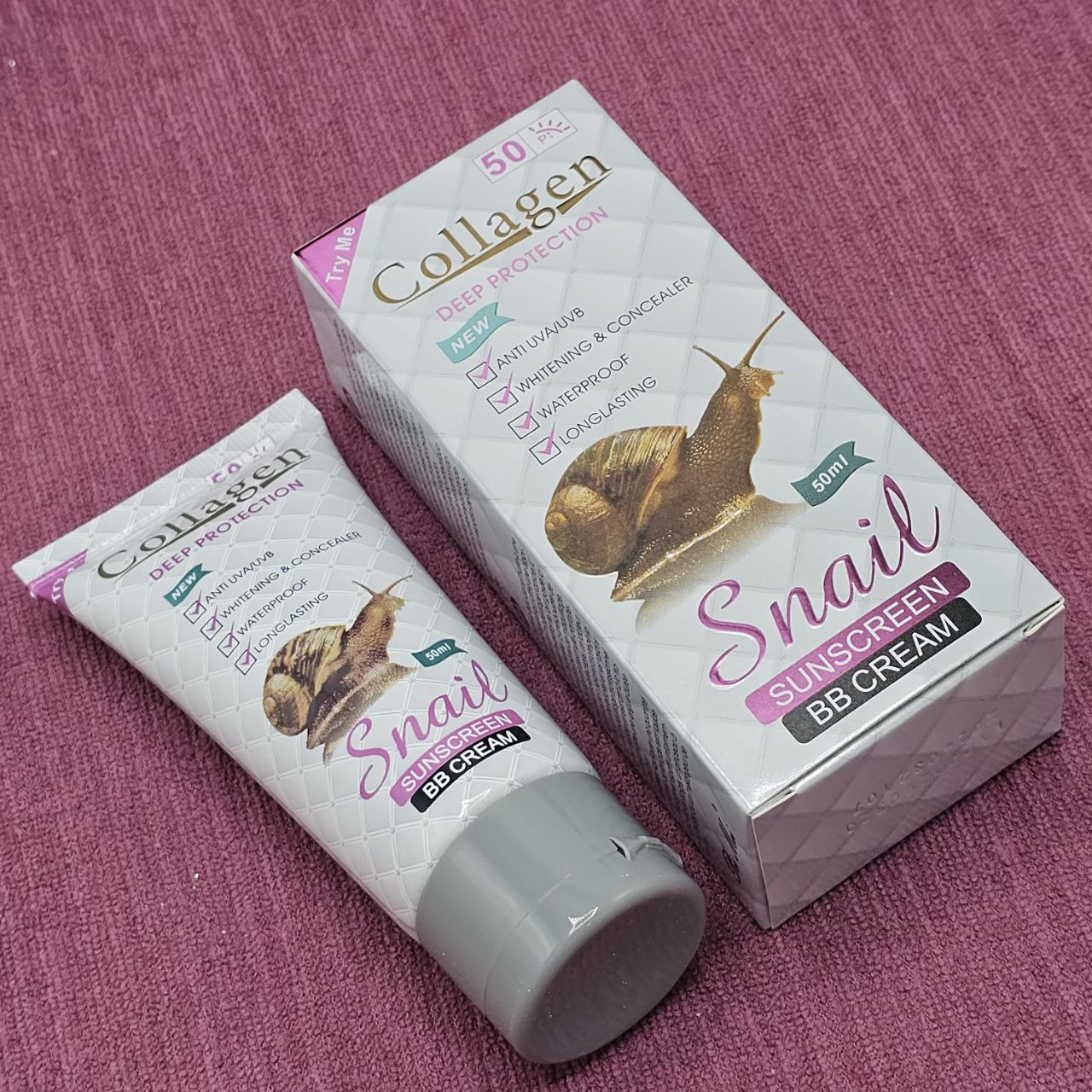 ضد آفتاب گیاهی کلاژن حلزون