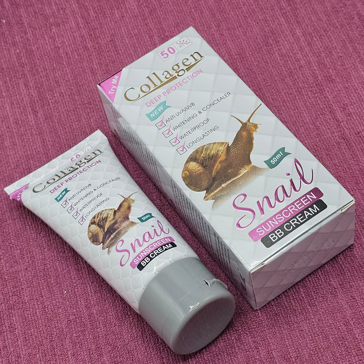 ضد آفتاب گیاهی کلاژن حلزون