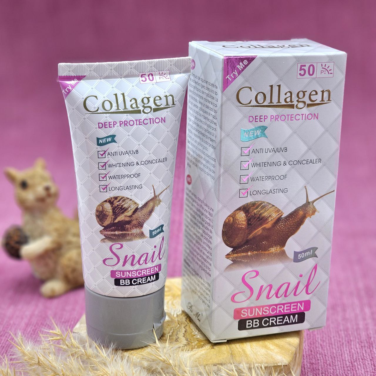 ضد آفتاب گیاهی کلاژن حلزون