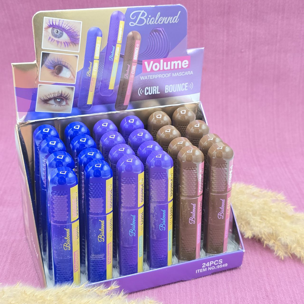 ریمل رنگی با فرچه ژله ای برند بیولند